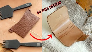 Should you Stop Making T Pockets? Leather Pocket Tutorial