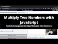 Multiply Two Numbers with JavaScript (Basic JavaScript) freeCodeCamp tutorial