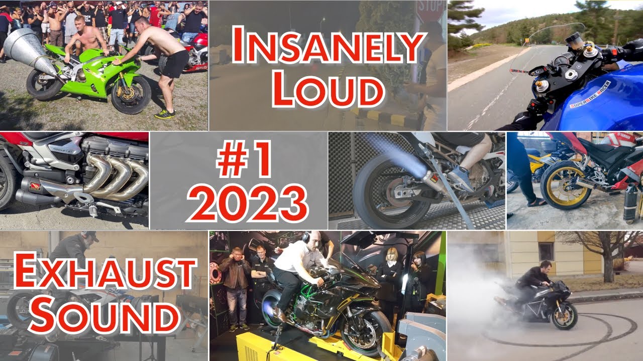 Insanely Loud Motorcycle Exhaust Sound Compilation 1 2023 Youtube