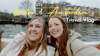 London and Amsterdam Travel Vlog | Eurostar, tulip fields, and boat rides