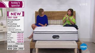 Beautyrest Plush Pillowtop Twin Mattress Set