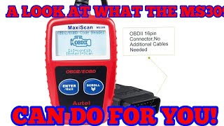 MAXISCAN MS309 OBD2 CODE READER pt1 AUTEL CAR WHAT IT DOES/HOW TO USE  IT