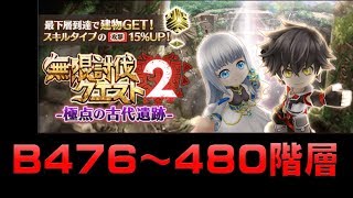 【白猫プロジェクト】無限討伐クエスト2　B476～480階層（ネタバレ、ヴェルマ）