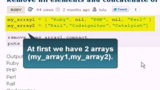 Ruby Tutorial:Remove All elements of an array in Ruby