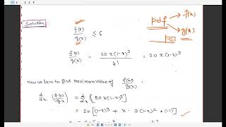 Lecture 9: Acceptance Rejection Method: Simulating a Random Variable
