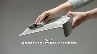Blueair DustMagnet™ air purifier - Cleaning the pre-filters