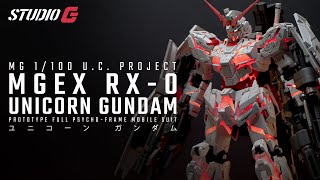 GUNPLA CUSTOM BUILD | MGEX UNICORN GUNDAM VER. KA + CITY DIORAMA