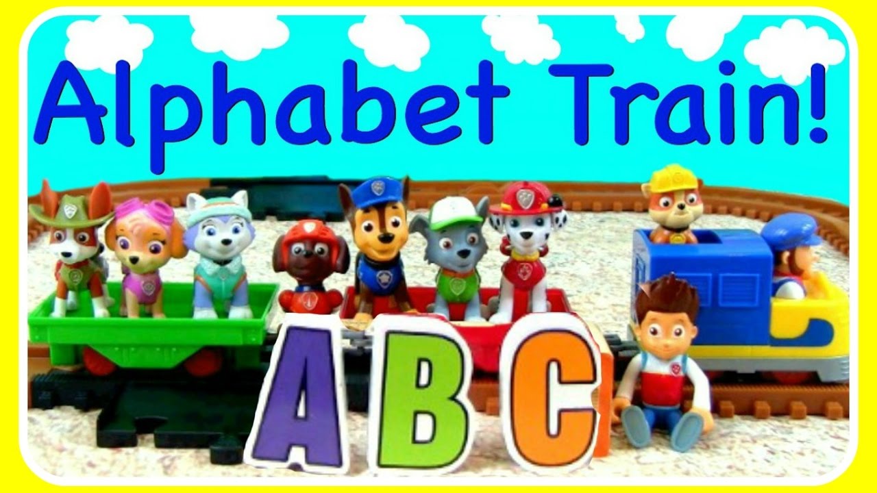 Learn ABC Alphabet With PAW PATROL Alphabet TRAIN! ABC Learning Video ...