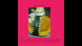 Sweet pumpkin basket  মিষ্টি কুমড়ার ঝুড়ি