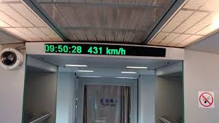 Shanghai Maglev Train has a top speed of 431KM per hour时速431公里是什么体验？上海高速磁悬浮带您感受，飞一般的快感   !