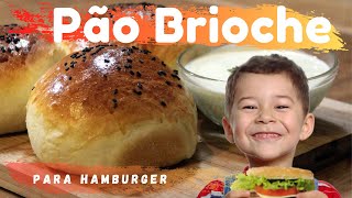 Pão BRIOCHE para HAMBURGER | RECEITA FÁCIL | Passo a passo detalhado