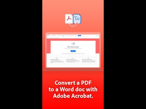 Cómo convertir un documento PDF a Word gratis con Adobe Acrobat [#shorts]