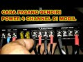 Cara pasang power 4 channel di mobil