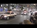 トランプ大統領車列 夜の六本木を激走 パリピも大歓声 motorcade of president trump