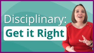 Getting the Disciplinary Procedure Right