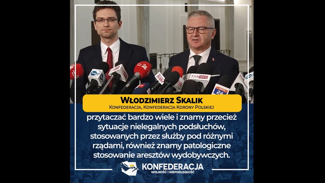 Ustawa Konfederacji Dot. OCHRONY PRYWATNOŚCI! Poseł Włodzimierz Skalik ...