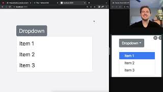 Live coding a Dropdown Component with React, Tailwind, and Typescript (Good Practice for Beginners)
