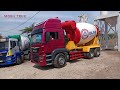 MOBIL TRUK MOLEN COR BETON MIXER - PENGECORAN JEMBATAN DESA