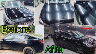 Black Verna Paint Restoration | Car Detailing And 9H Ceramic Coating #blackverna #verna #vernalover