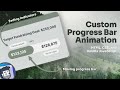 Custom Progress Bar Animation (HTML, CSS, and Vanilla JavaScript)
