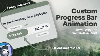 Custom Progress Bar Animation (HTML, CSS, and Vanilla JavaScript)