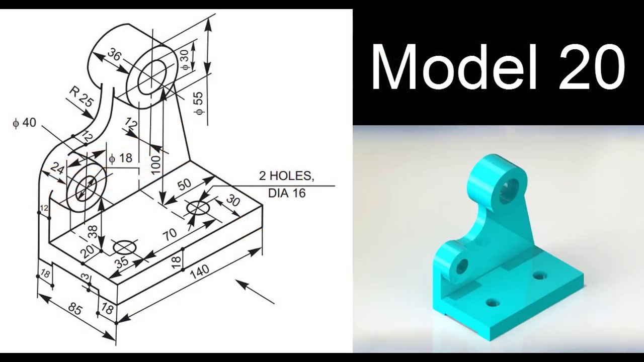 Solidworks Tutorial (step By Step Learn How To Create Parts Using ...