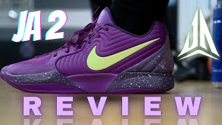 Nike Ja 2 On Court Review! Purple Sky/ Worth the Hype ?