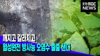 새나오고 깨지고.. 월성원전 누출 '훨씬 더 심각?' (2022.09.20/뉴스데스크/포항MBC)