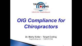 Target Coding OIG Compliance for Chiropractors
