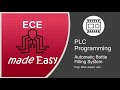 PLC Programming: Automatic Bottle Filling System