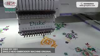 DUKE DY 1201  |   SINGLE HEAD EMBROIDERY MACHINE