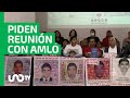 Padres de los 43 estudiantes de Ayotzinapa piden reunión con AMLO