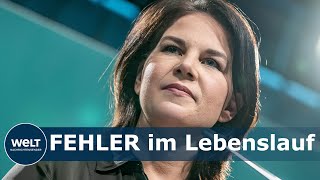 ANNALENA BAERBOCK: Die Grünen müssen erneut den Lebenslauf ihrer Kanzlerkandidatin korrigieren