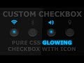 Glowing Checkbox Design With Icon | Html CSS and Fontawesome Icon