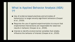 Behaviorism vs. EAB vs. ABA vs. Professional Practice by BAs