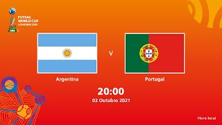 Argentina v Portugal | Copa do Mundo FIFA de Futsal de 2021 | Partida completa