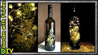 Romantic DIY Lamp from a Glass Bottle. Quickly, Simply, Effectively.