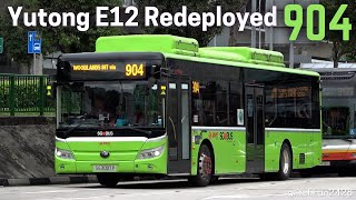 SG❤️BUS Yutong E12s ⚡ Redeployed to Service 904 [SMRT]