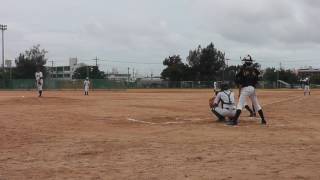 東風平中野球部　20160521　③仲井真中戦　稲福　タイムリー