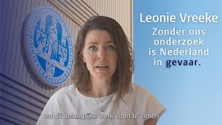 Leonie Vreeke - Zonder ons onderzoek is Nederland in gevaar #1