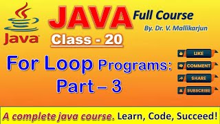 Java For Loop Programs - Part 3 | Complex Patterns & Logical Problems | VMK Code Tutor