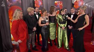 CAST OF SIX: LIVE OPENING NIGHT Red Carpet Interview | 2023 GRAMMYs