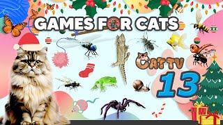 Cat Games | Ultimate Game For Cat Compilation Vol 13 | 3 HOURS 🐭🐝🐞🦋🦎