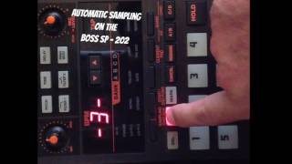 Bosss SP 202 Setting up auto tigger for sampling