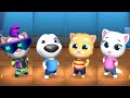 Talking Tom Time Rush - Angela Vs Tom Vs Ginger Vs Hank Chasing Rakoon In Pirate Bosses Sea Android