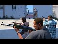 Families and Ballas vs Vagos and Aztecas - GTA 5 NPC Wars 102