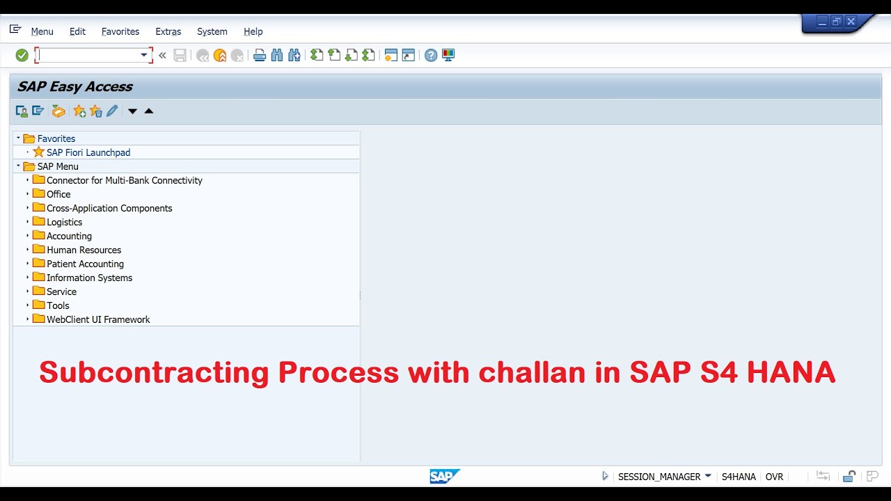 Subcontracting Process With Challan In SAP S4 HANA - YouTube