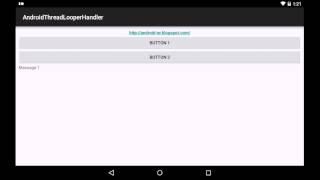 Android example: Thread, Handler and Looper