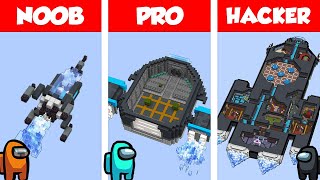 Minecraft NOOB vs PRO vs HACKER: THE SKELD HOUSE BUILD CHALLENGE in Minecraft / Animation