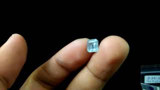 See Vdo ~ 2.25 CT~Unheated~Superb Sparkle Sky Blue Aquamarine Faceted Cut Stone